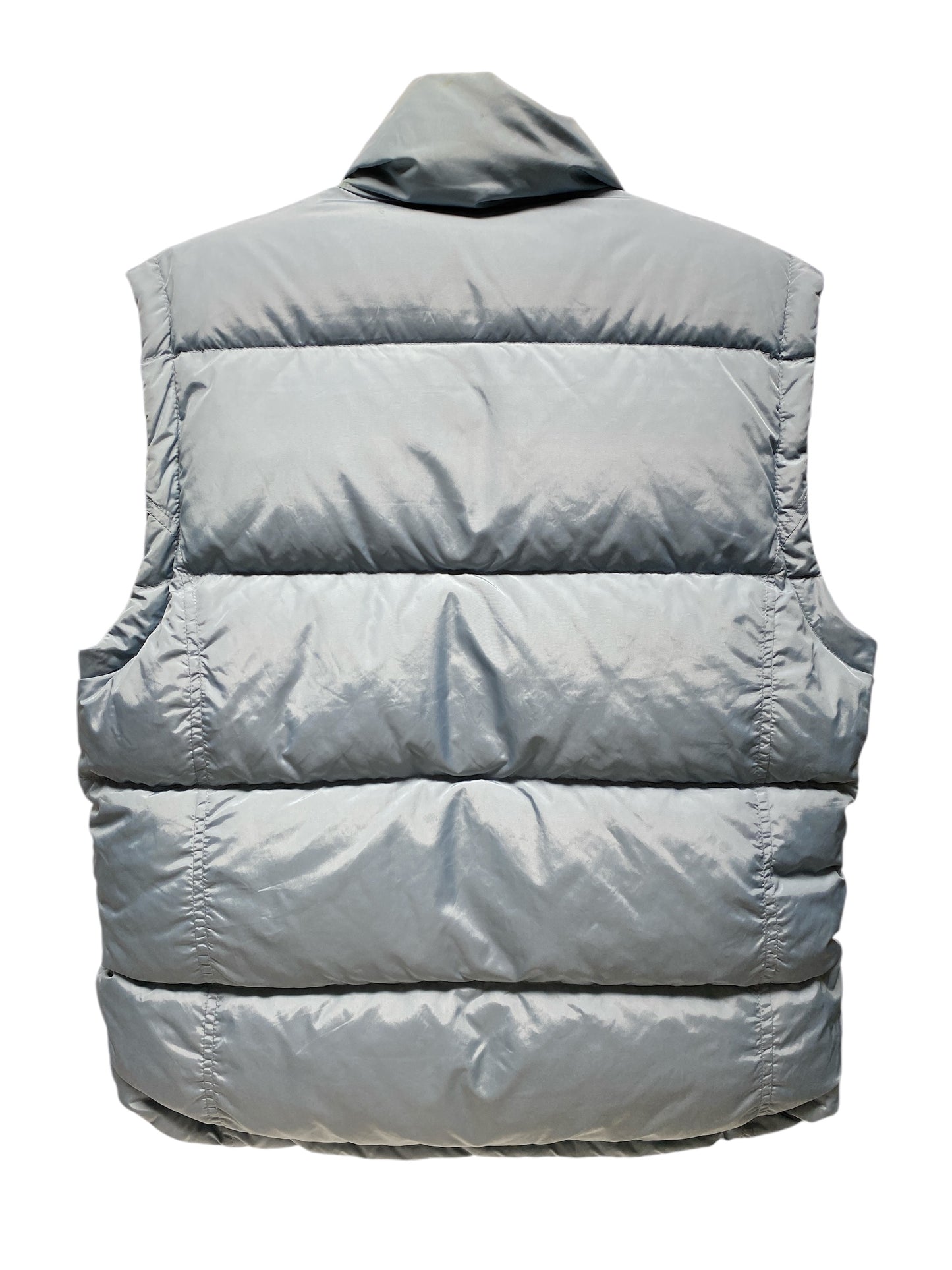 Vest Puffer & Quilted By Woolrich In Blue & Cream, Size: S