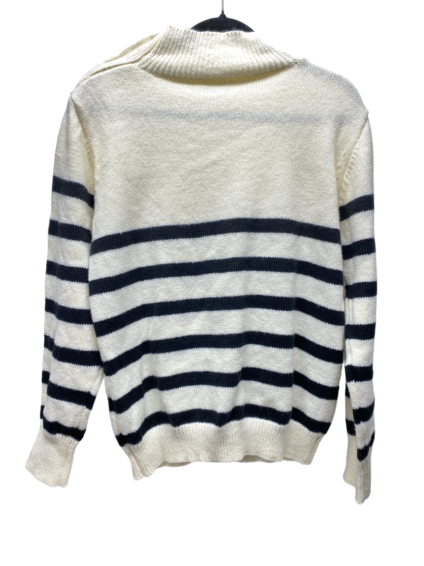 Sweater By Clothes Mentor In Black & Cream, Size: Xl