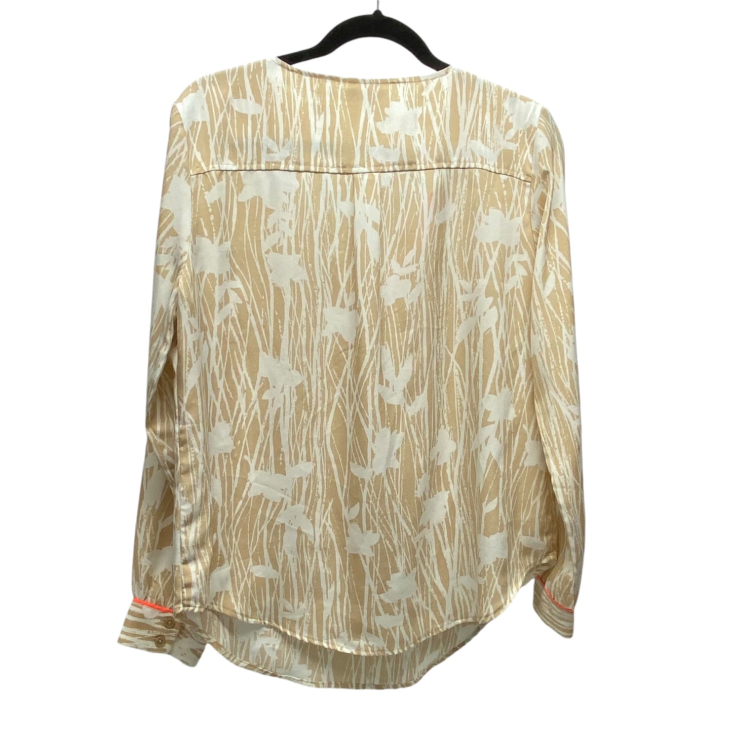 Top Long Sleeve By New York And Co In Cream, Size: M