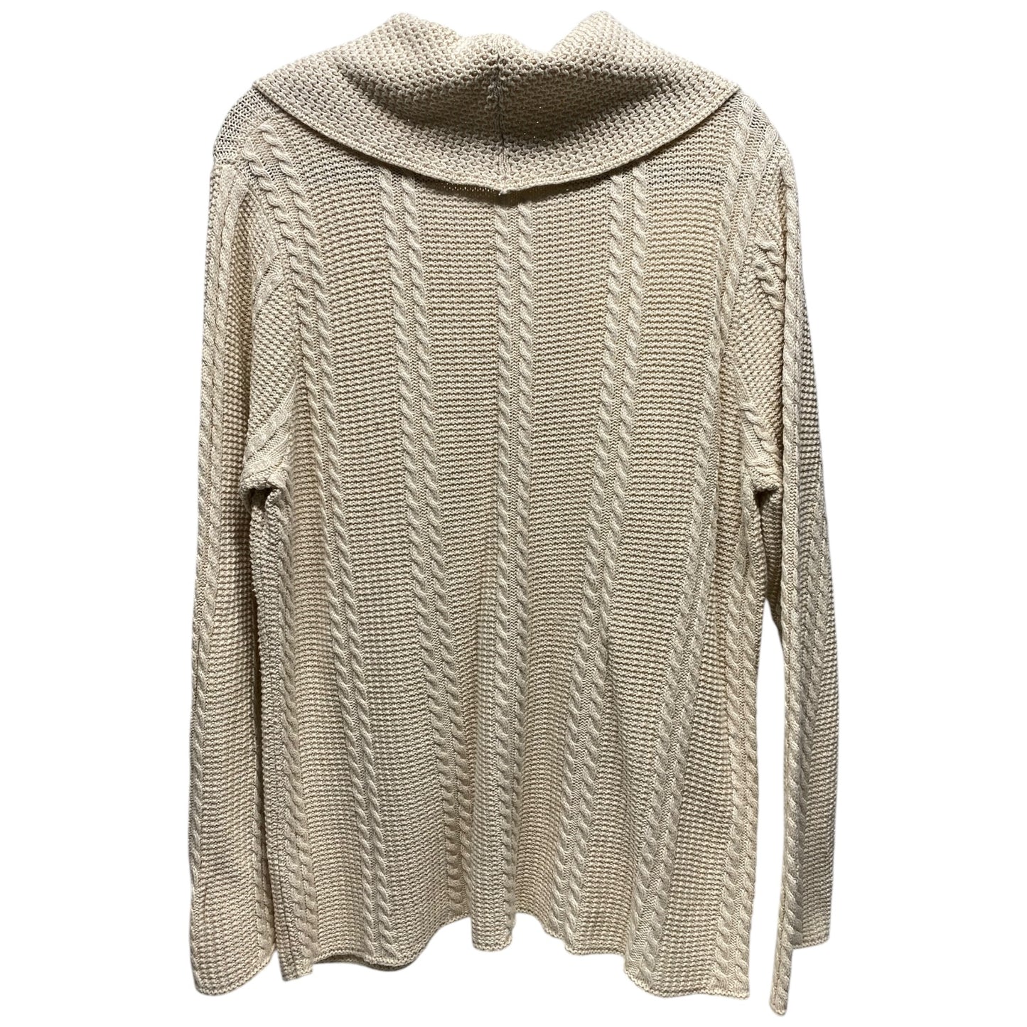 Sweater By Jeanne Pierre In Cream, Size: Xl