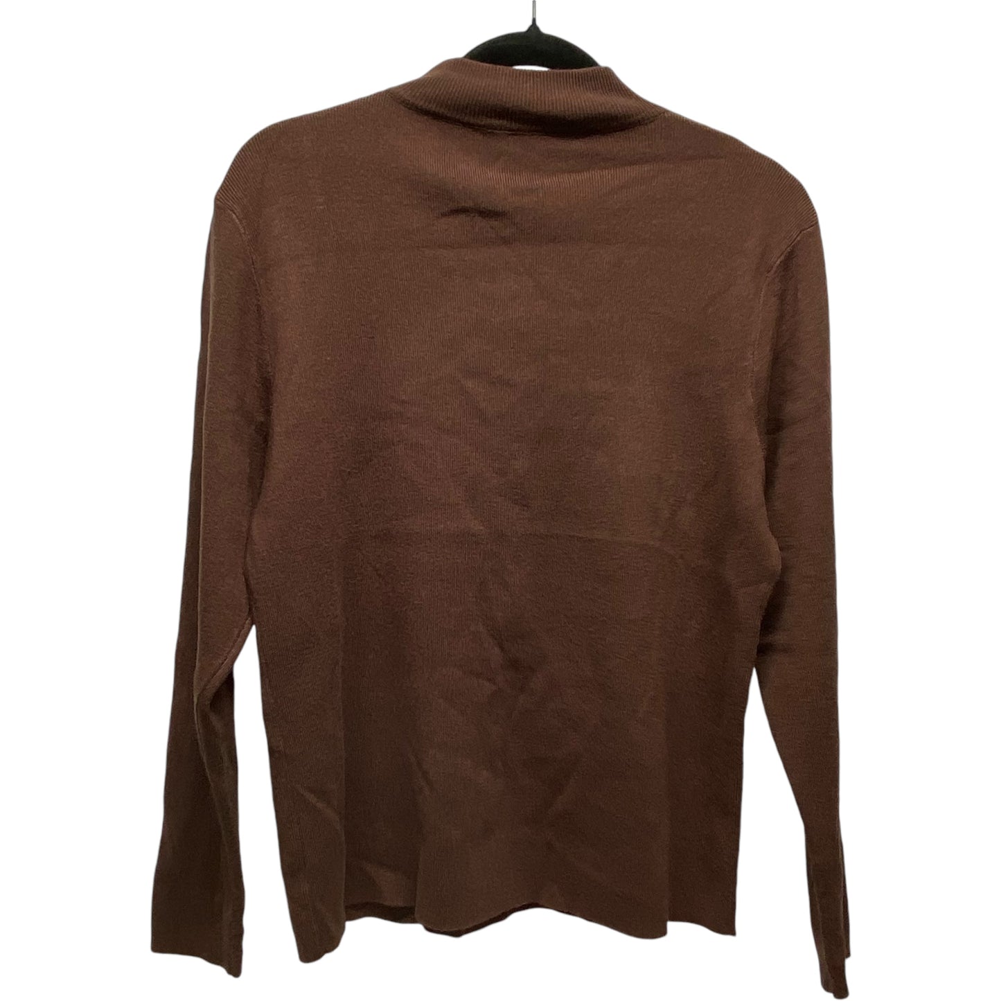 Sweater By Clothes Mentor In Brown, Size: L