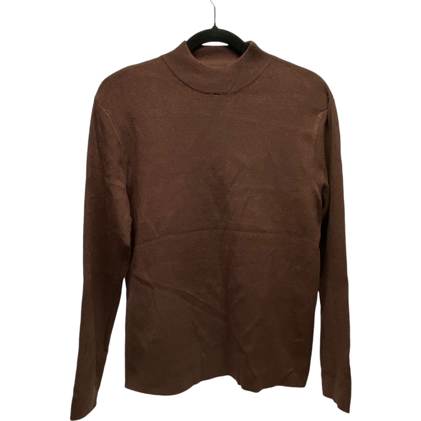 Sweater By Clothes Mentor In Brown, Size: L