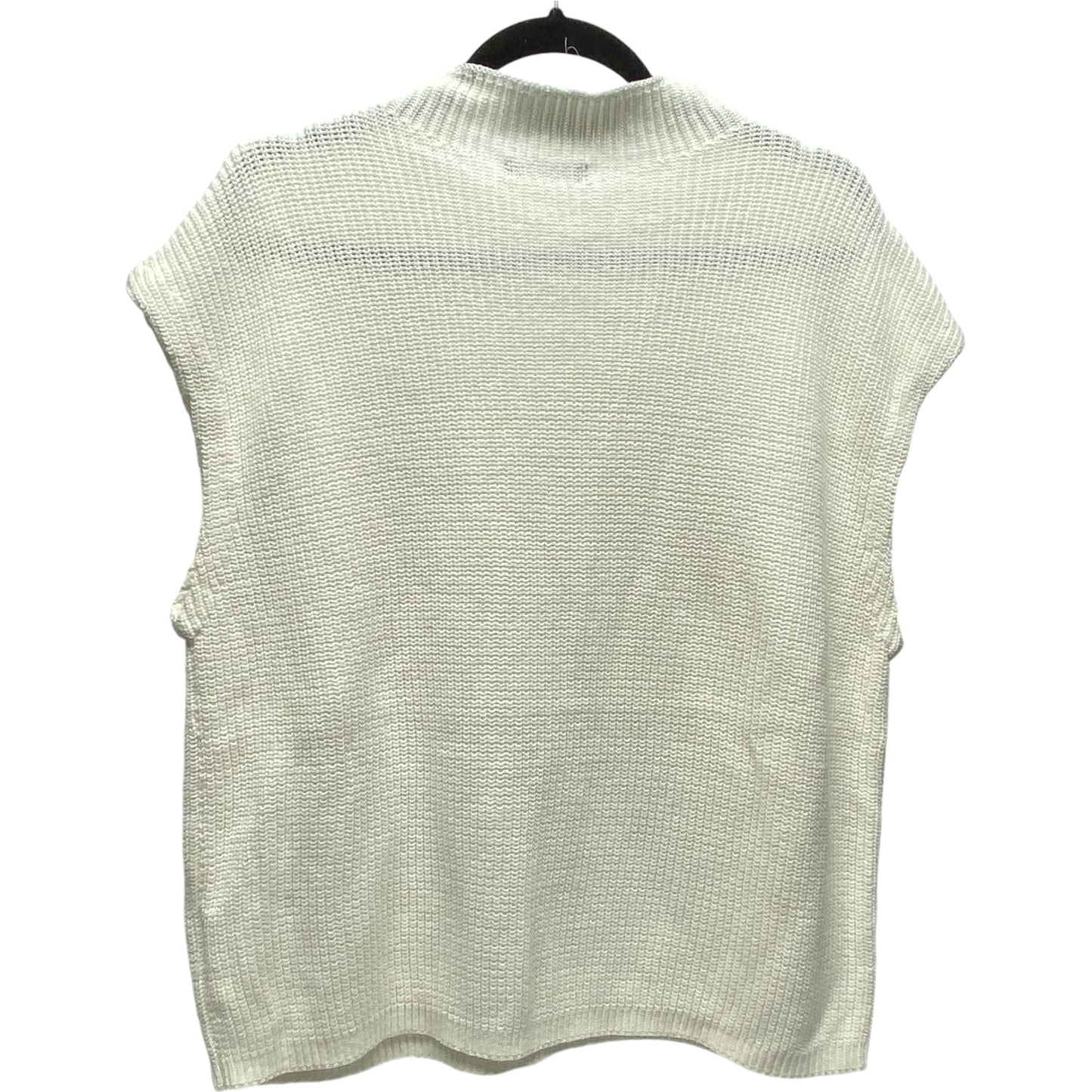 Sweater Short Sleeve By Clothes Mentor In White, Size: M