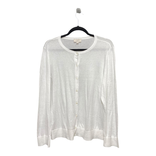 Cardigan By Loft In White, Size: L