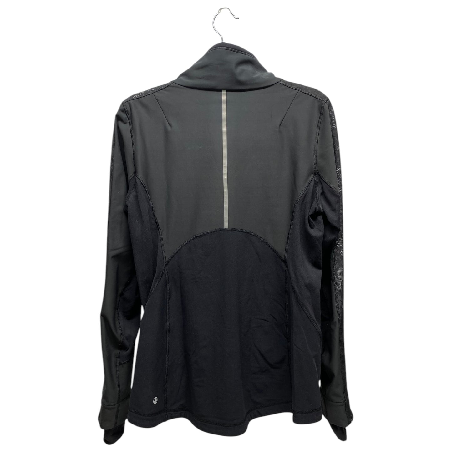 Athletic Jacket By Lululemon In Black, Size: 8