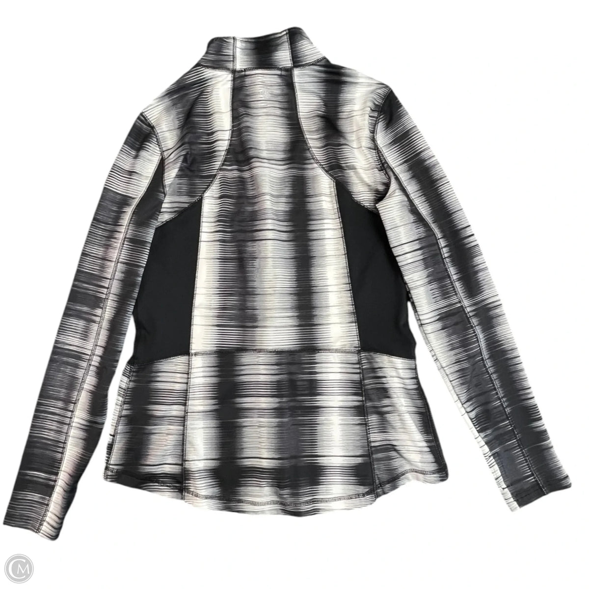 Athletic Jacket By Tek Gear In Black & White, Size: M