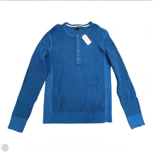 Top Long Sleeve By Banana Republic In Blue, Size: M