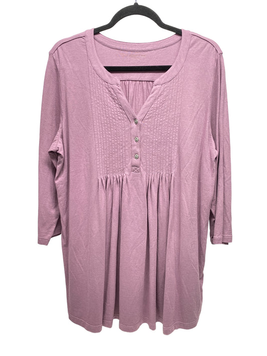 Top Long Sleeve By Coldwater Creek In Purple, Size: L