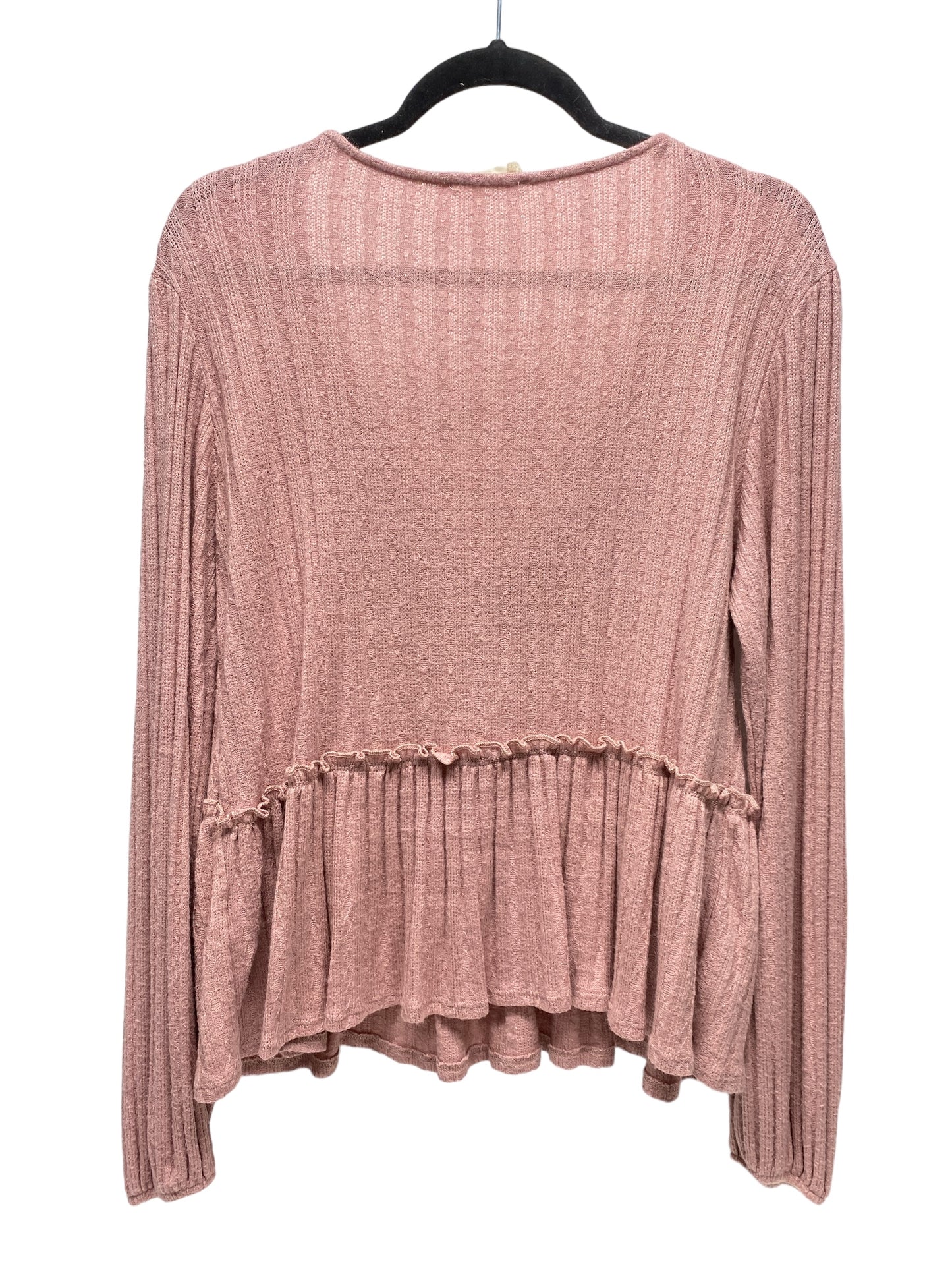 Top Long Sleeve By Altard State In Mauve, Size: L