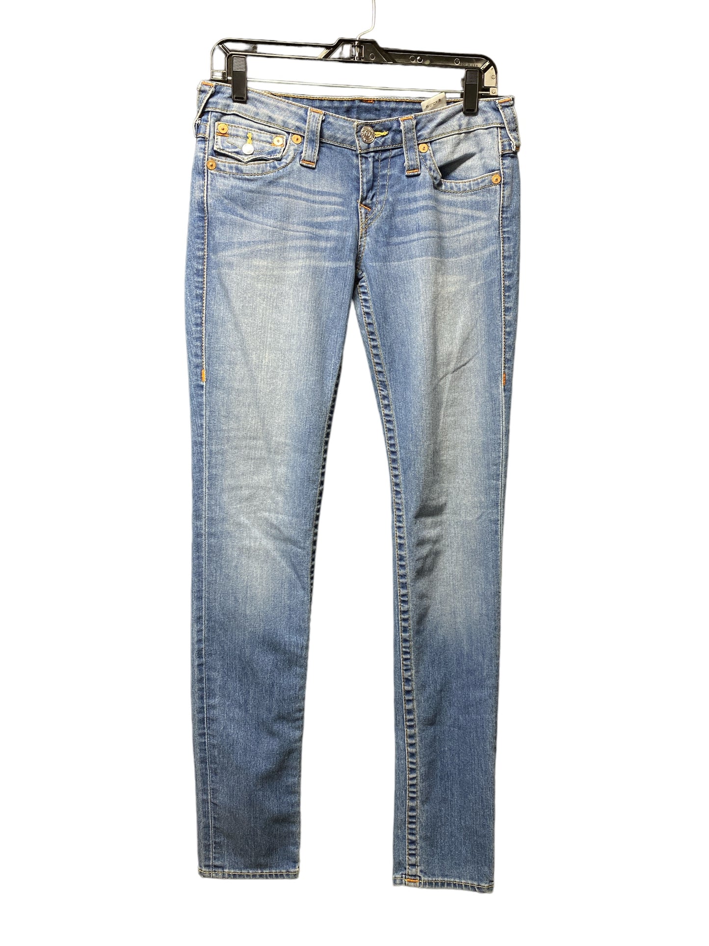 Blue Denim Jeans Designer True Religion, Size 6