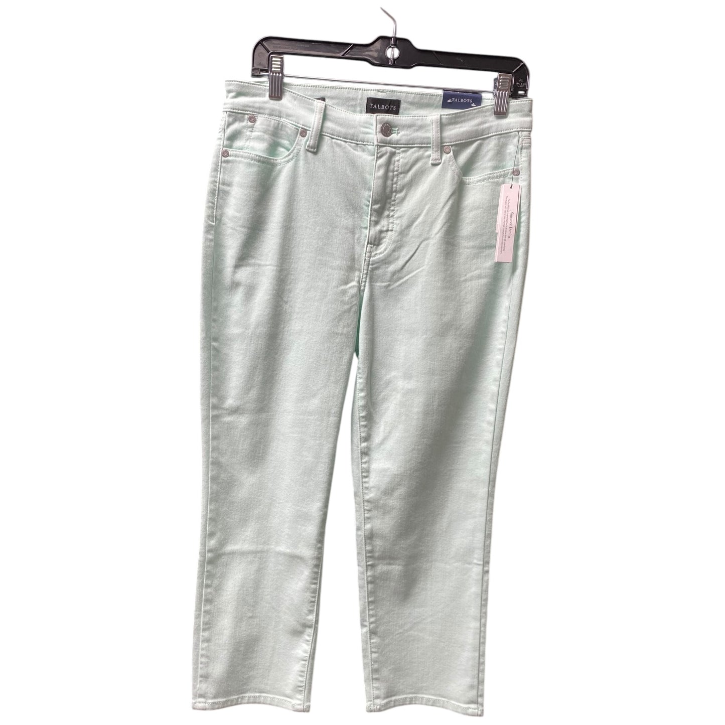 Jeans Cropped By Talbots In Green, Size: 8petite