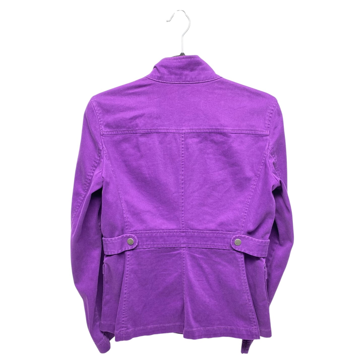 Jacket Denim By Loft In Purple, Size: Xs