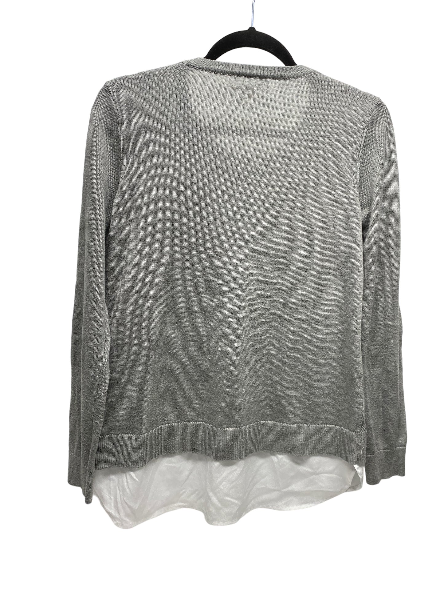 Top Long Sleeve By Calvin Klein In Grey, Size: S