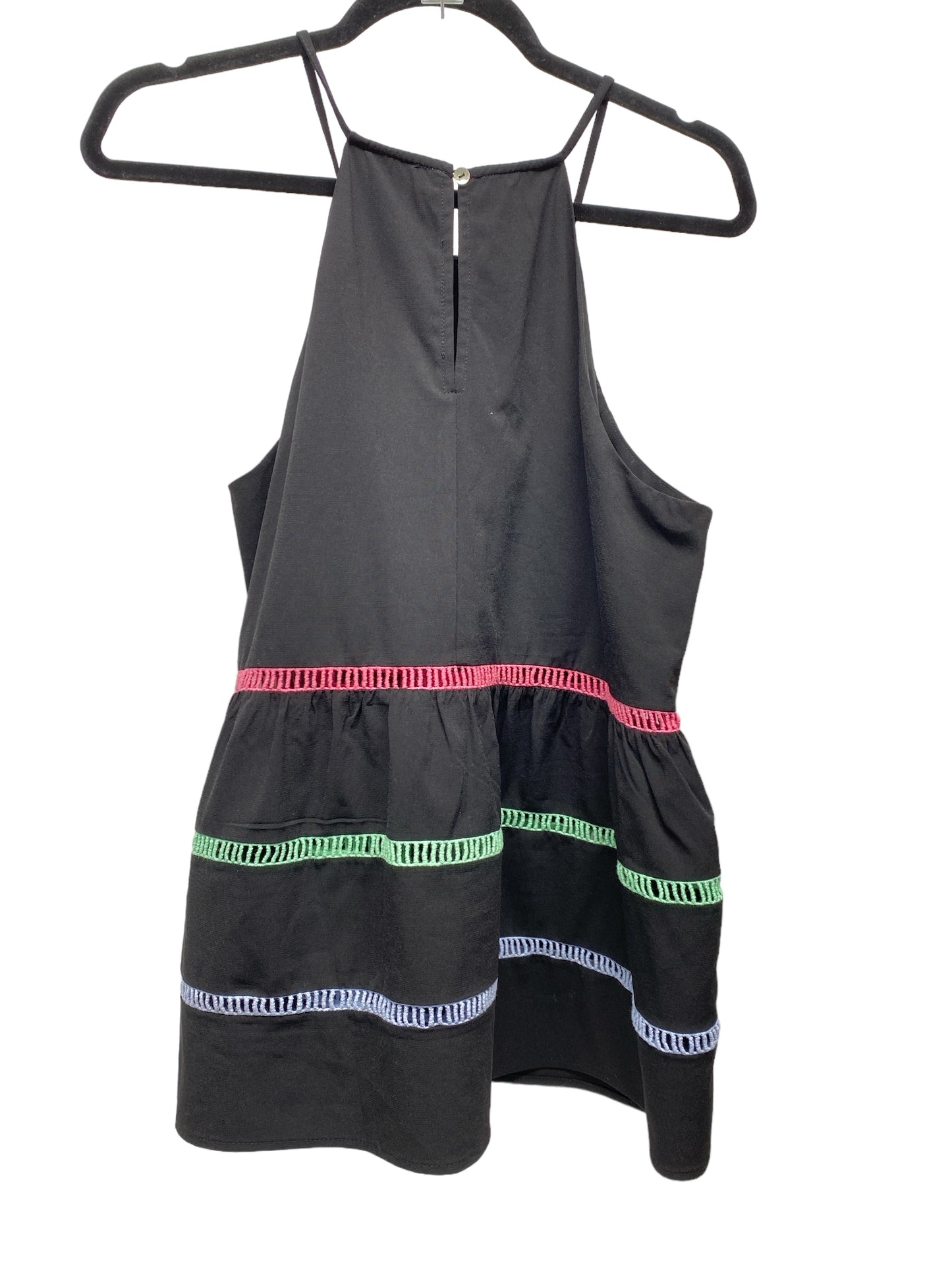 Top Sleeveless By Clothes Mentor In Rainbow Print, Size: L