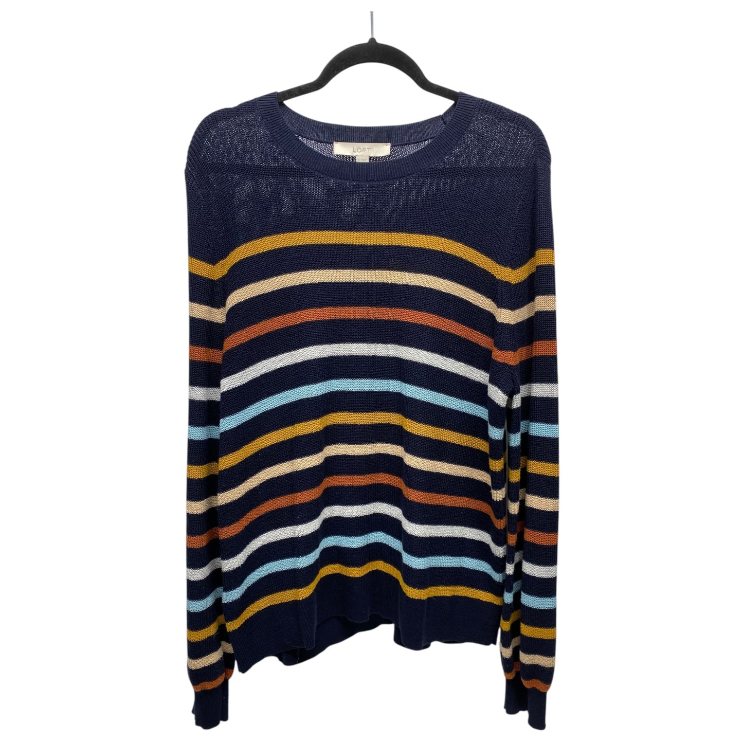 Sweater By Loft In Striped Pattern, Size: Xl