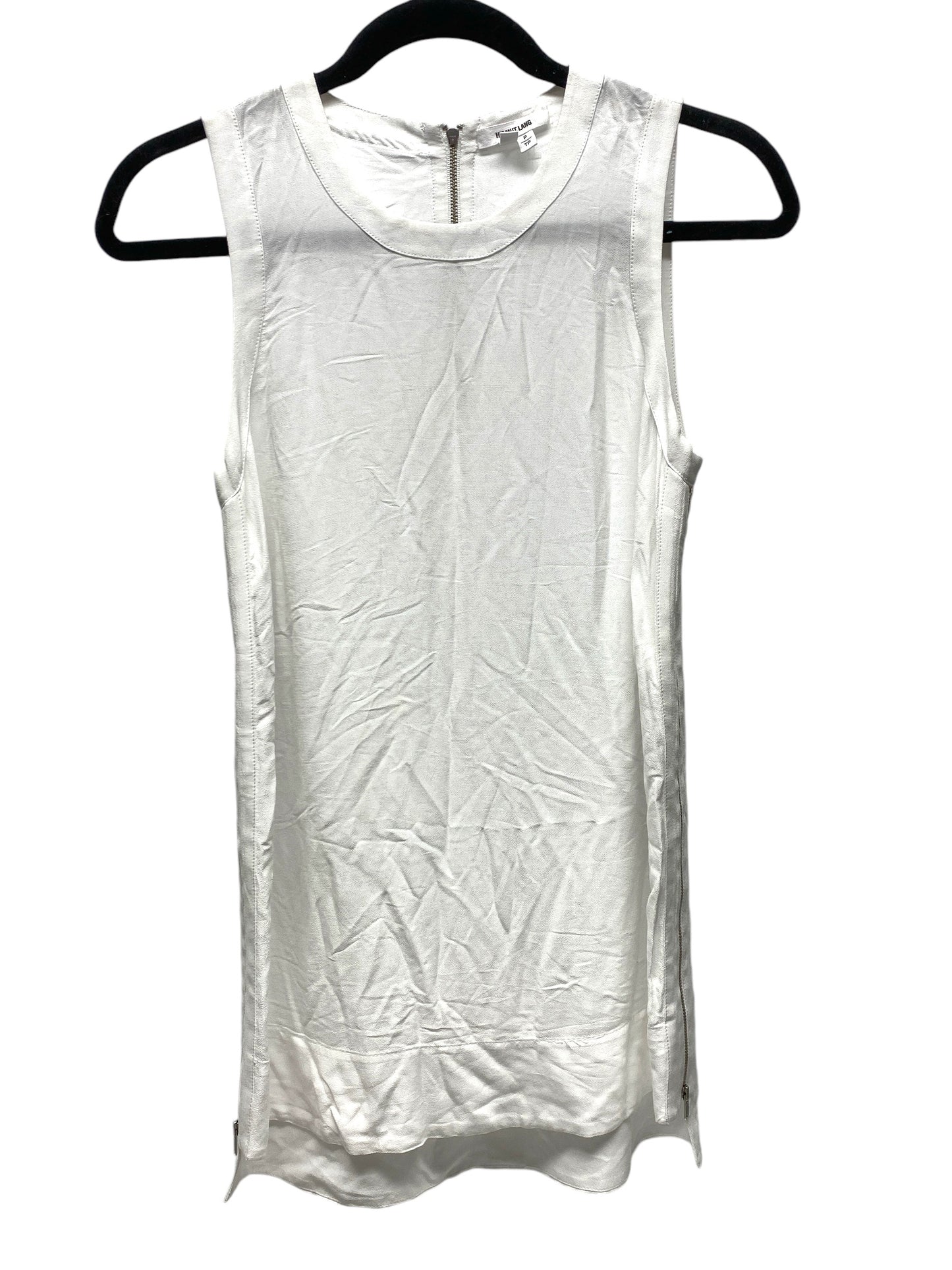 Top Sleeveless Designer By Helmut Lang In White