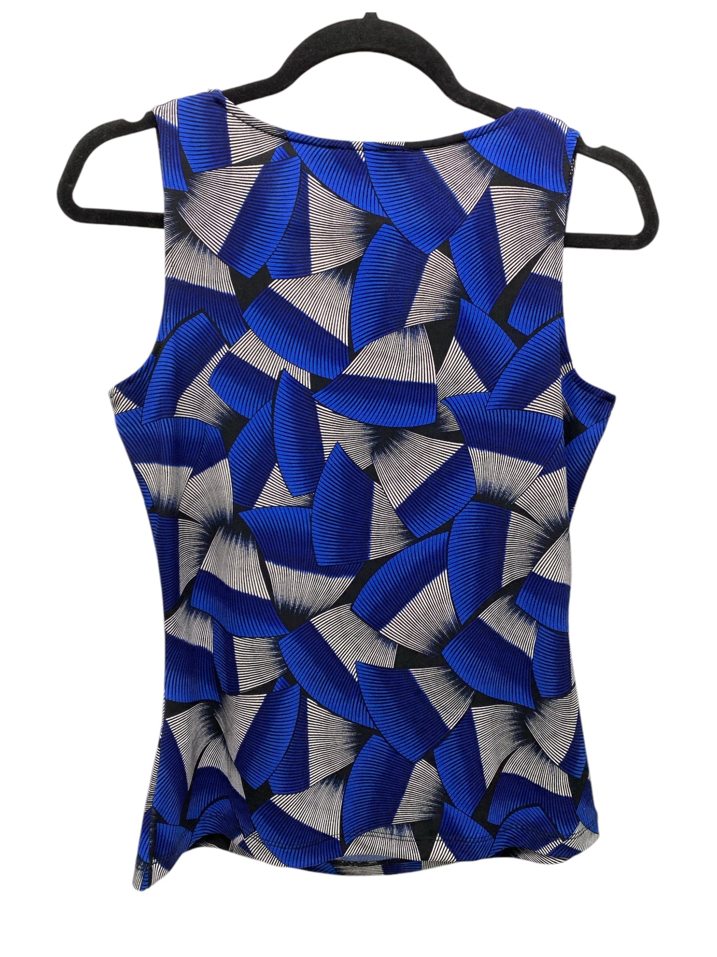 Top Sleeveless By Calvin Klein In Blue & White, Size: Xs