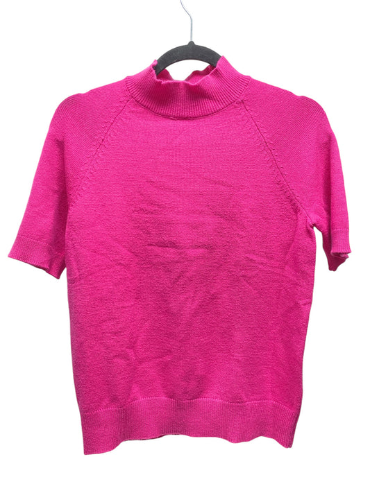 Sweater Short Sleeve By Ann Taylor In Pink, Size: S