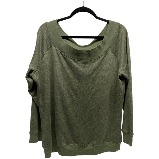 Sweatshirt Crewneck By Clothes Mentor In Green, Size: Xl