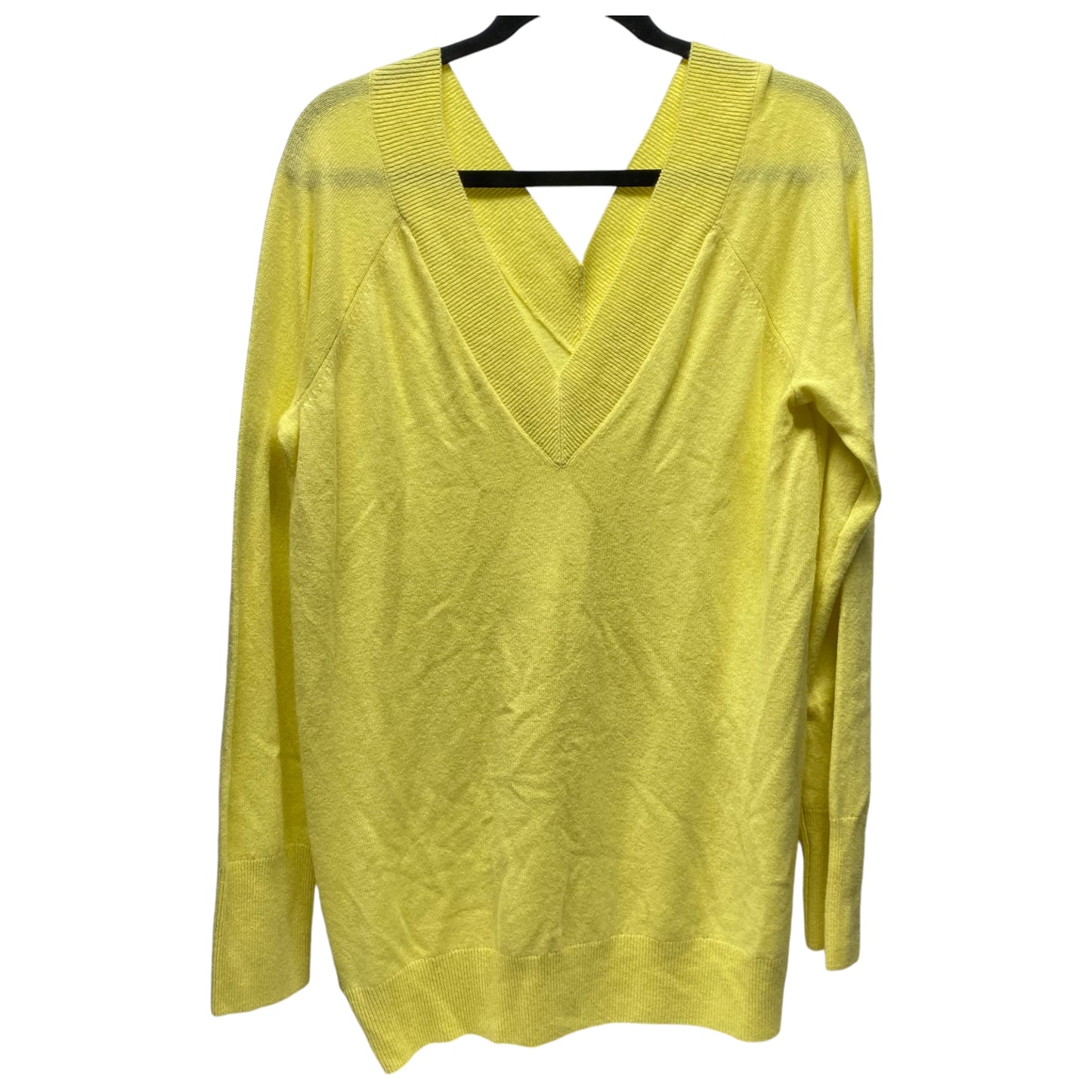 Sweater By Equipment In Yellow, Size: L