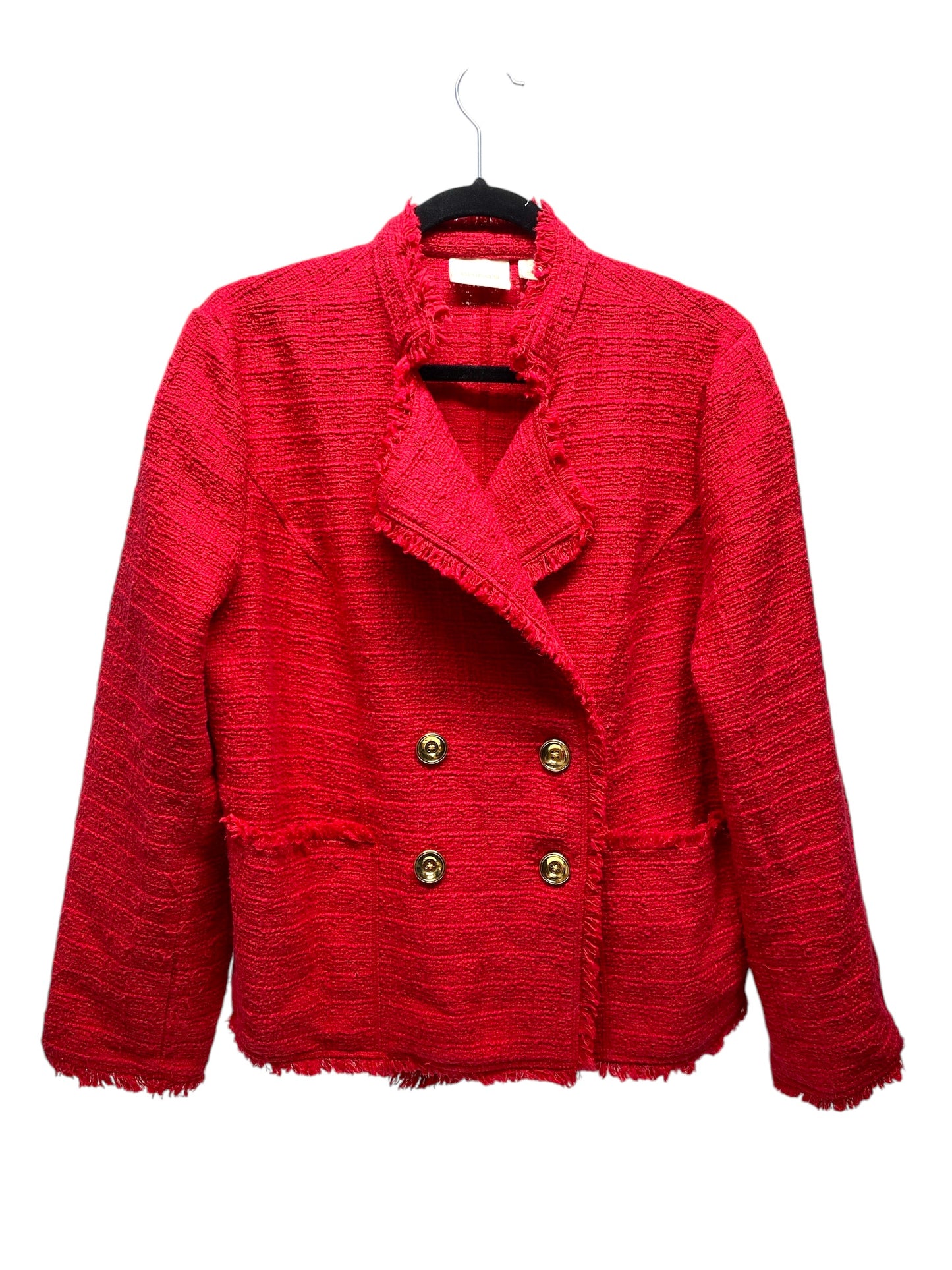 Blazer By Chicos In Red, Size: 6petite