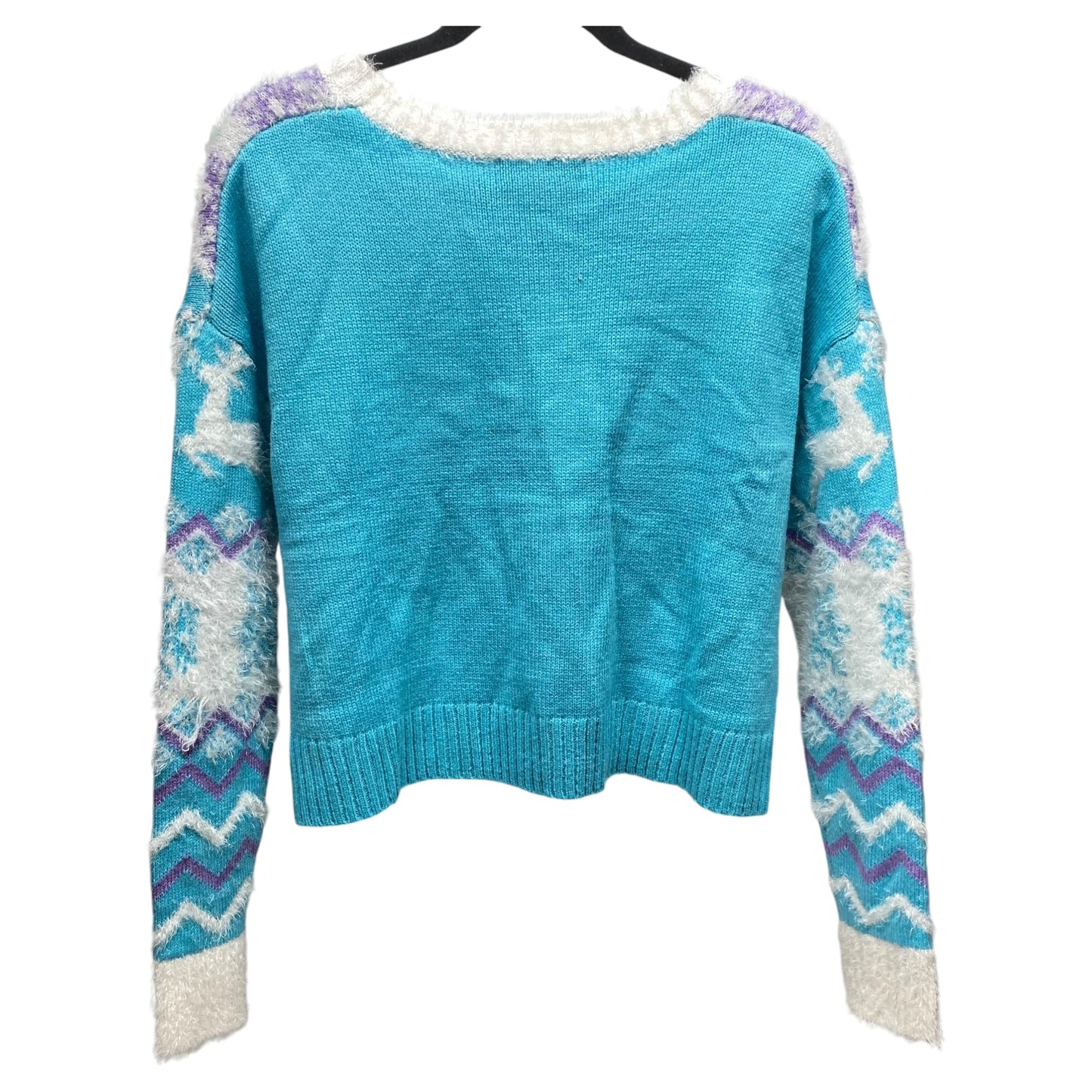 Sweater By 33 Degrees In Blue & White, Size: M