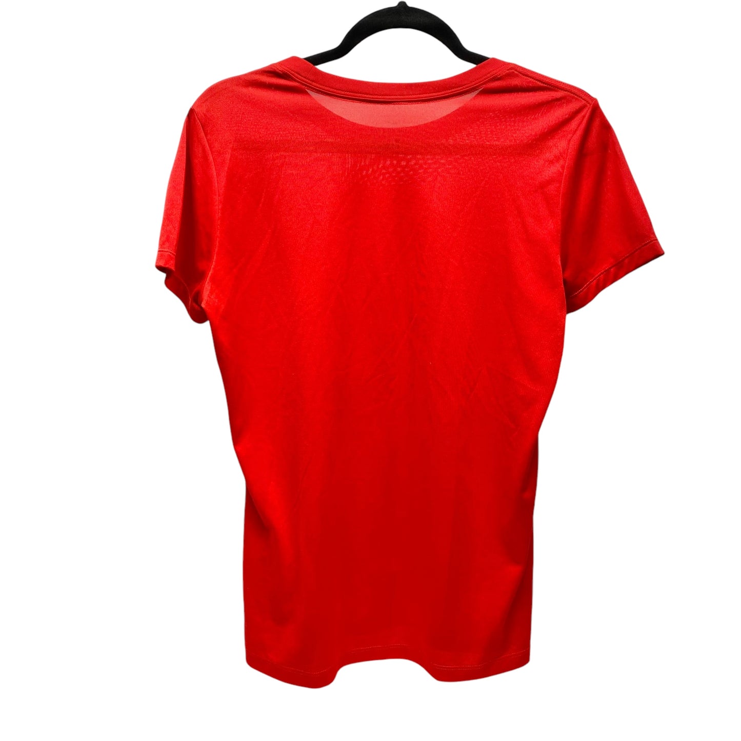 Athletic Top Short Sleeve By Nike Apparel In Red, Size: M