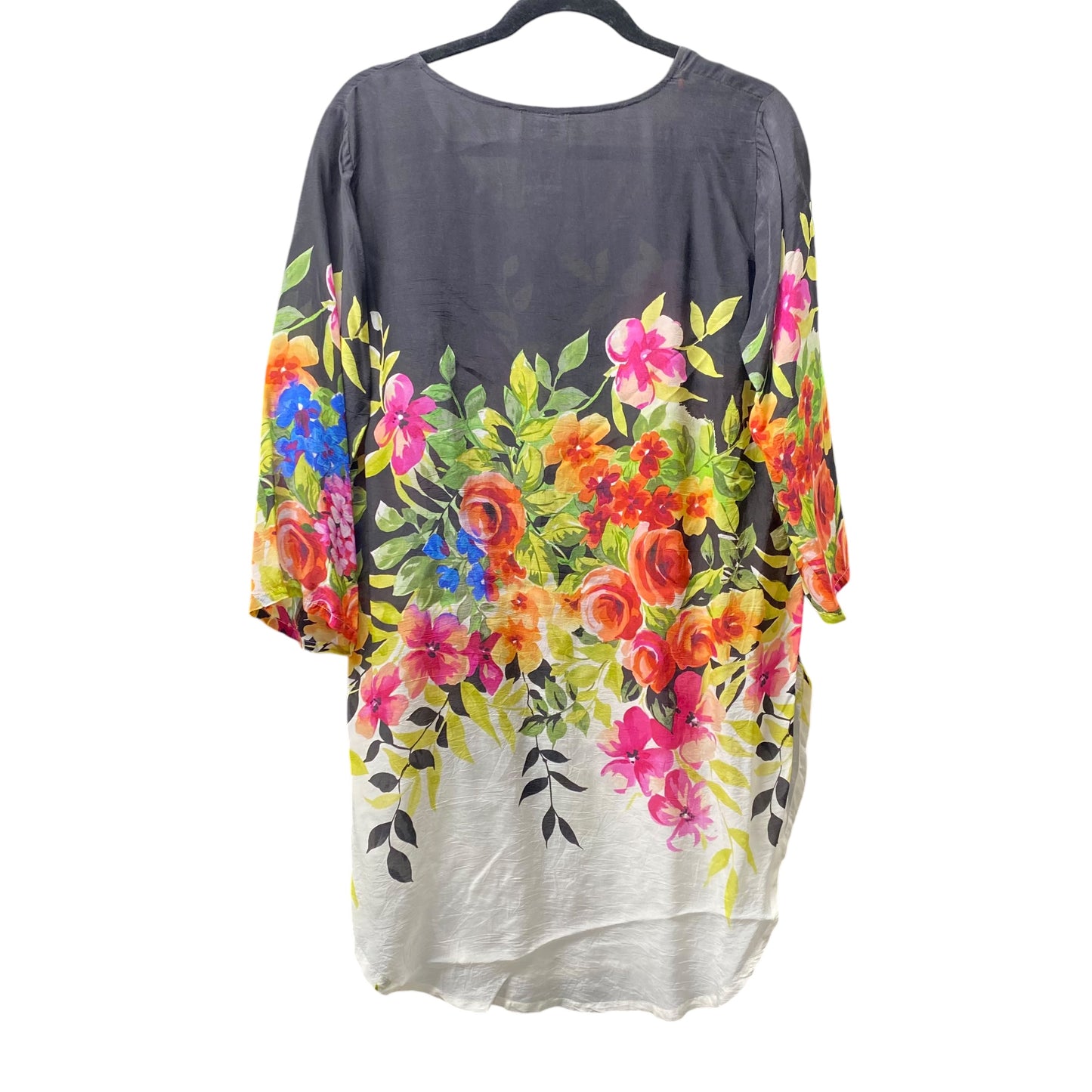 Top 3/4 Sleeve Designer By Johnny Was In Floral Print, Size: S