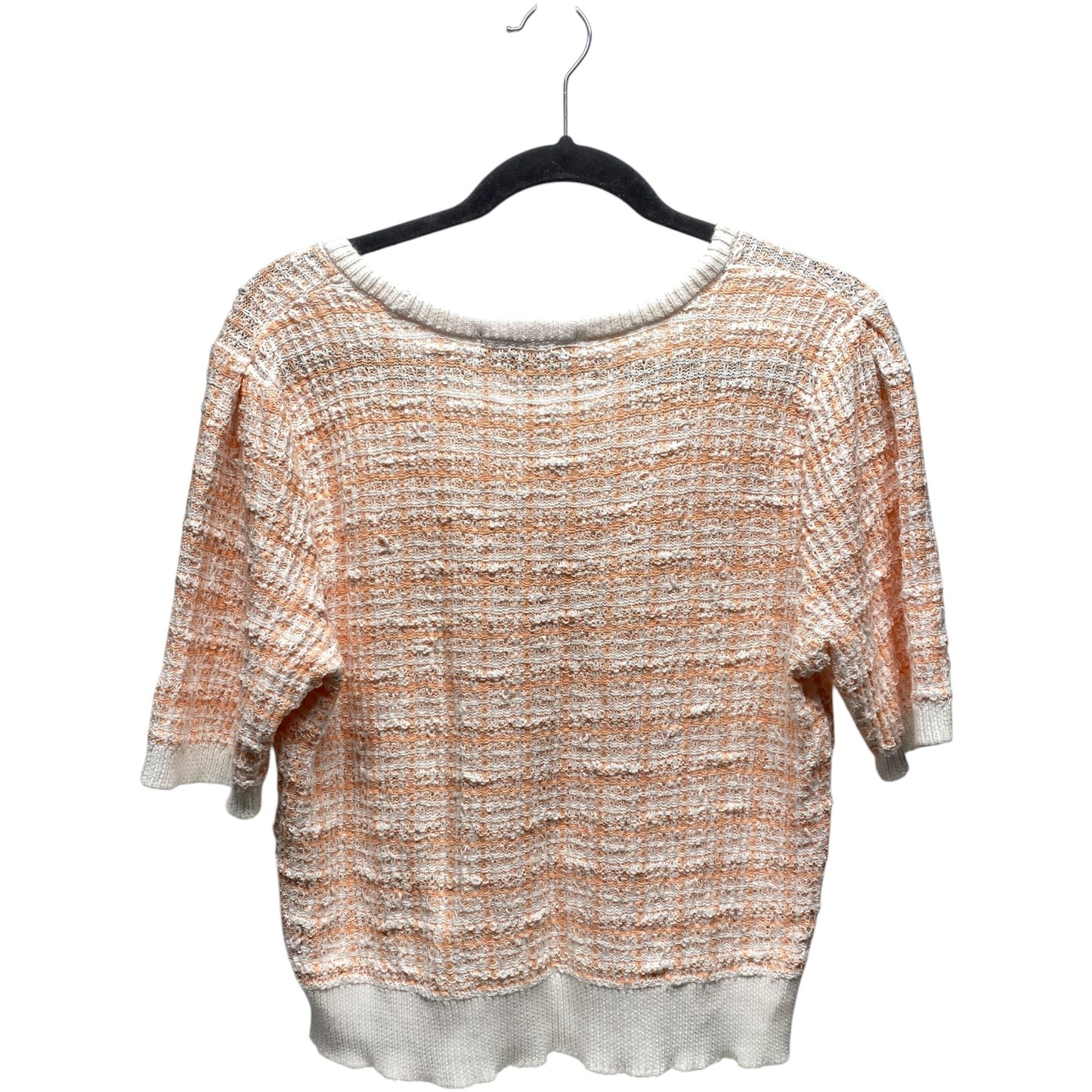 Sweater By Truth In Orange & White, Size: L