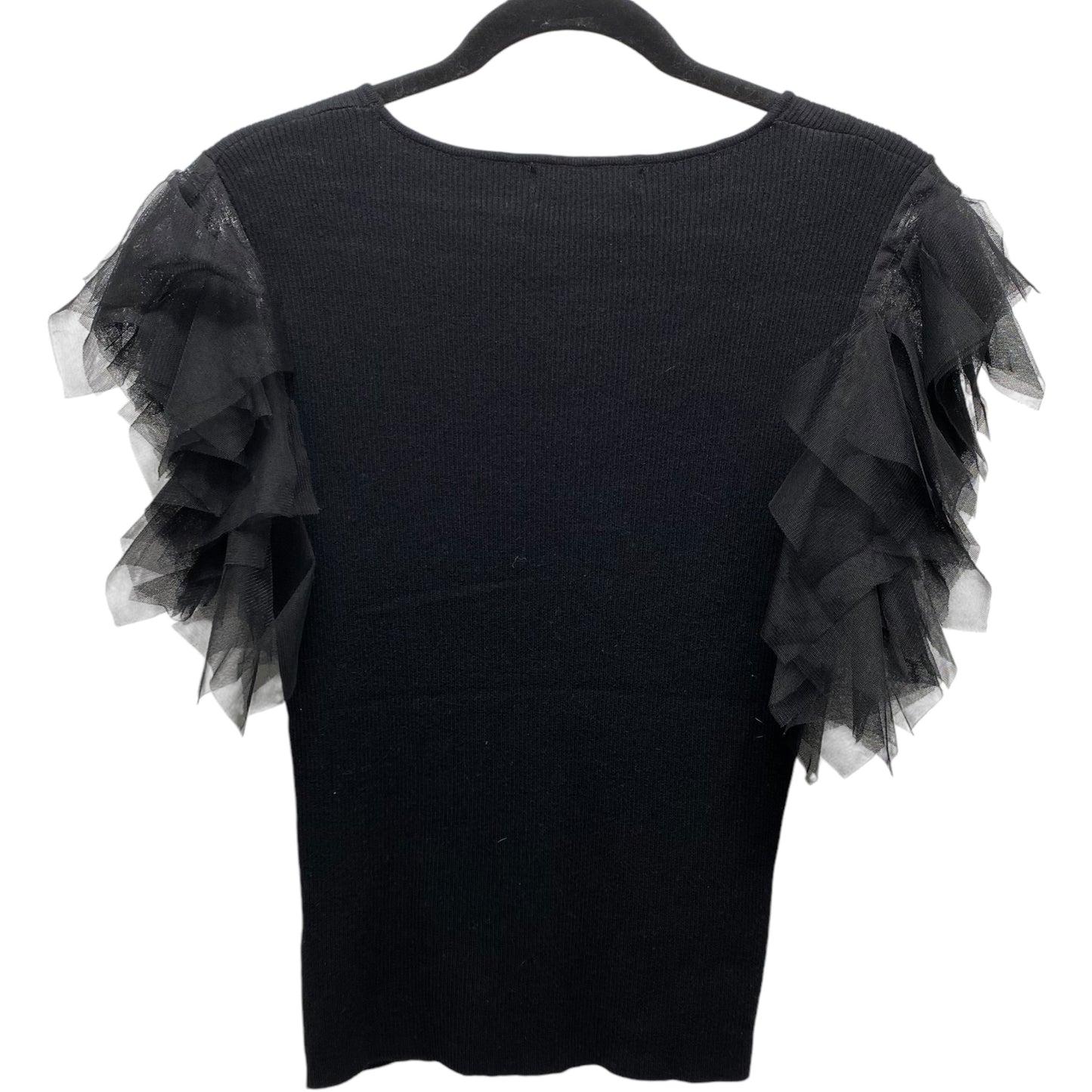 Top Short Sleeve By Clothes Mentor In Black, Size: L