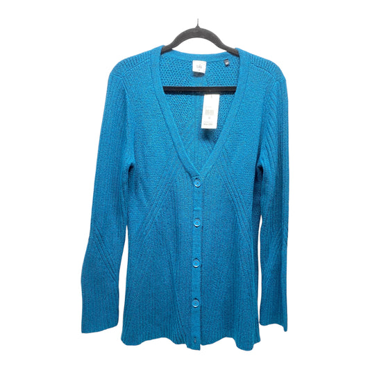 Sweater Cardigan By Cabi In Teal, Size: M