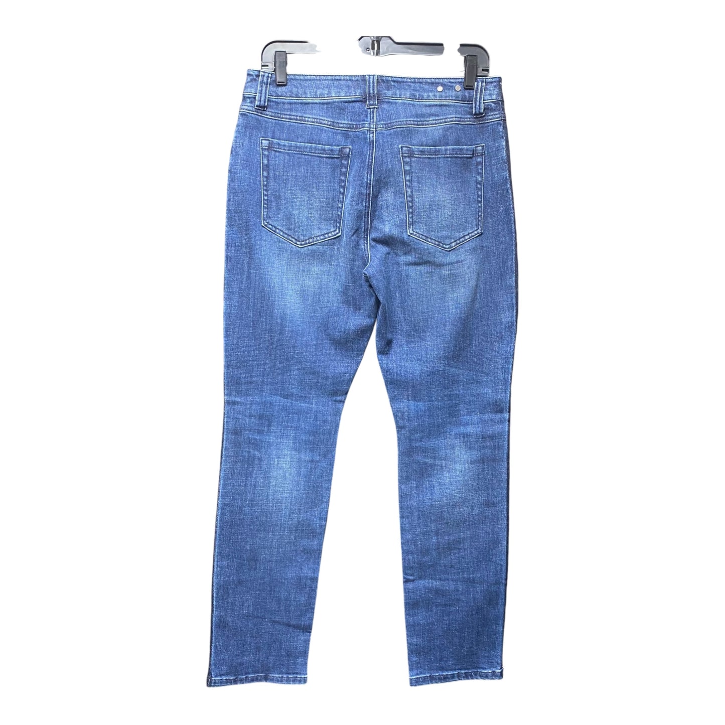 Jeans Straight By Cabi In Blue Denim, Size: 8