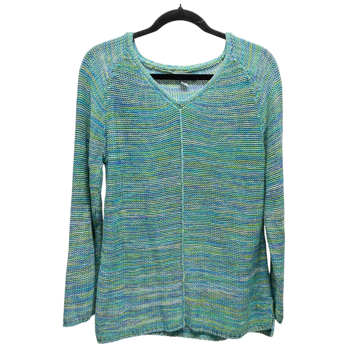 Sweater By Clothes Mentor In Blue & Green, Size: L