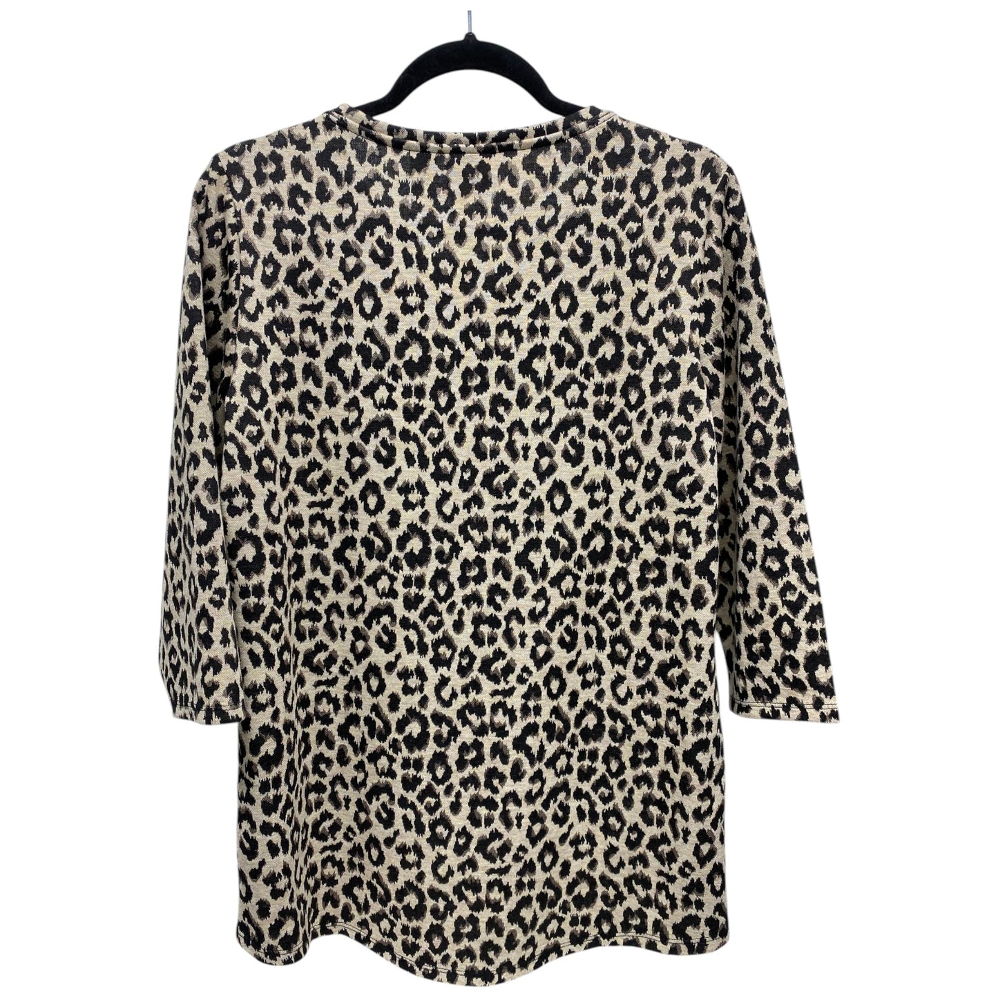 Top 3/4 Sleeve By Chicos In Animal Print, Size: S