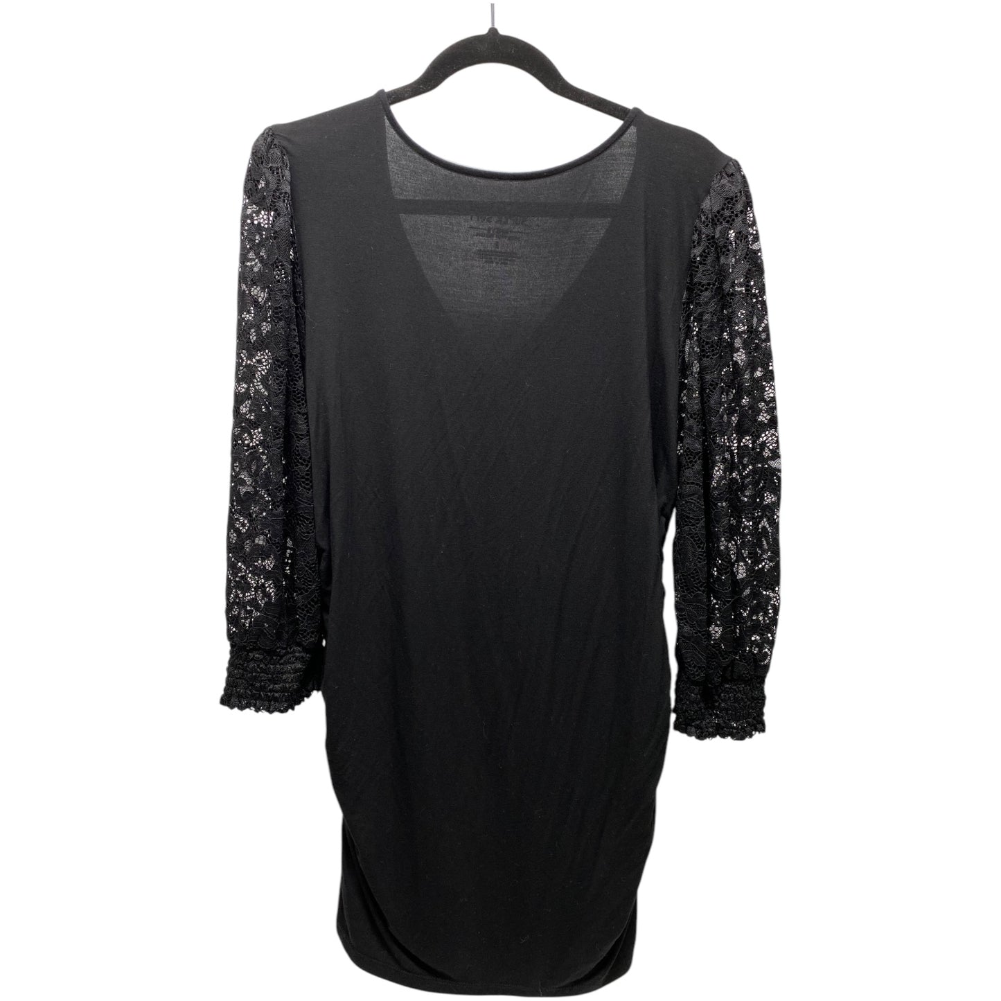 Top 3/4 Sleeve By Torrid In Black, Size: 2