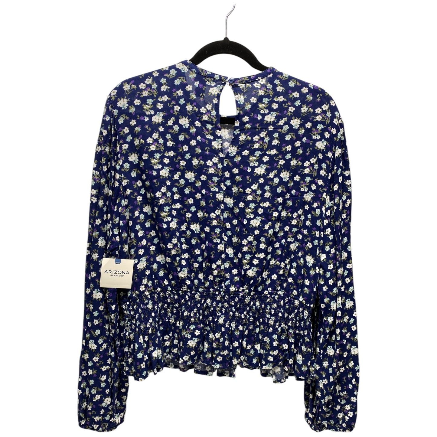 Top Long Sleeve By Arizona In Floral Print, Size: Xl