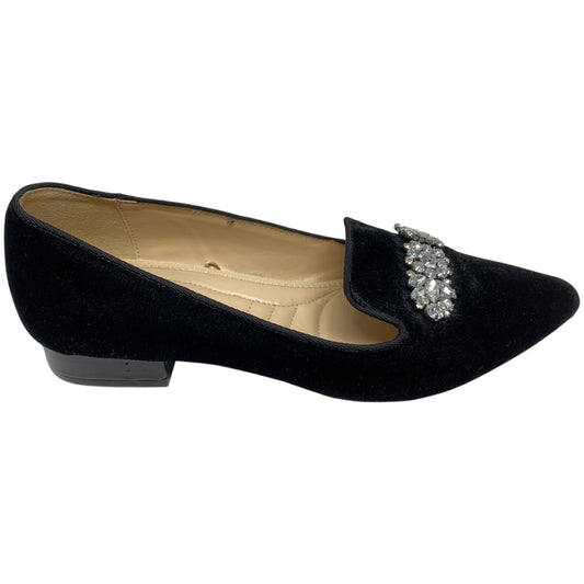 Shoes Flats By Adrienne Vittadini In Black & Silver, Size: 8.5