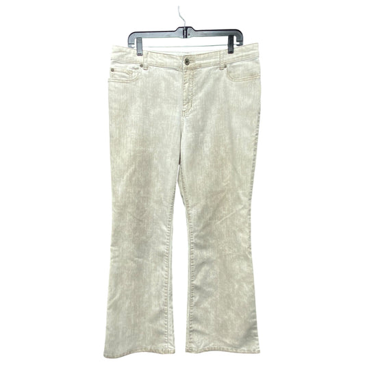 Jeans Boot Cut By Chicos In Beige, Size: L