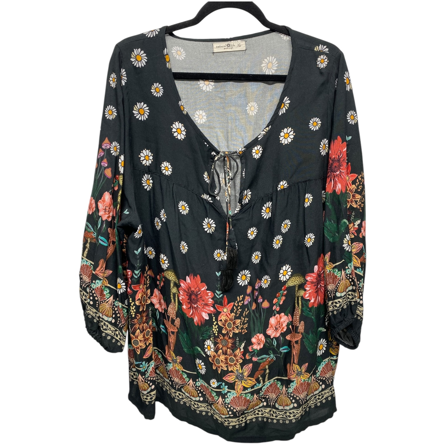 Top 3/4 Sleeve By Natural Life  Size: Xl