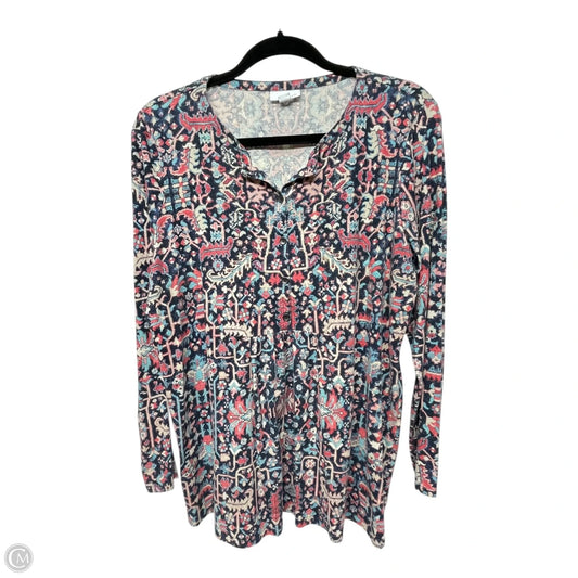 Top Long Sleeve By J. Jill In Multi-colored, Size: M