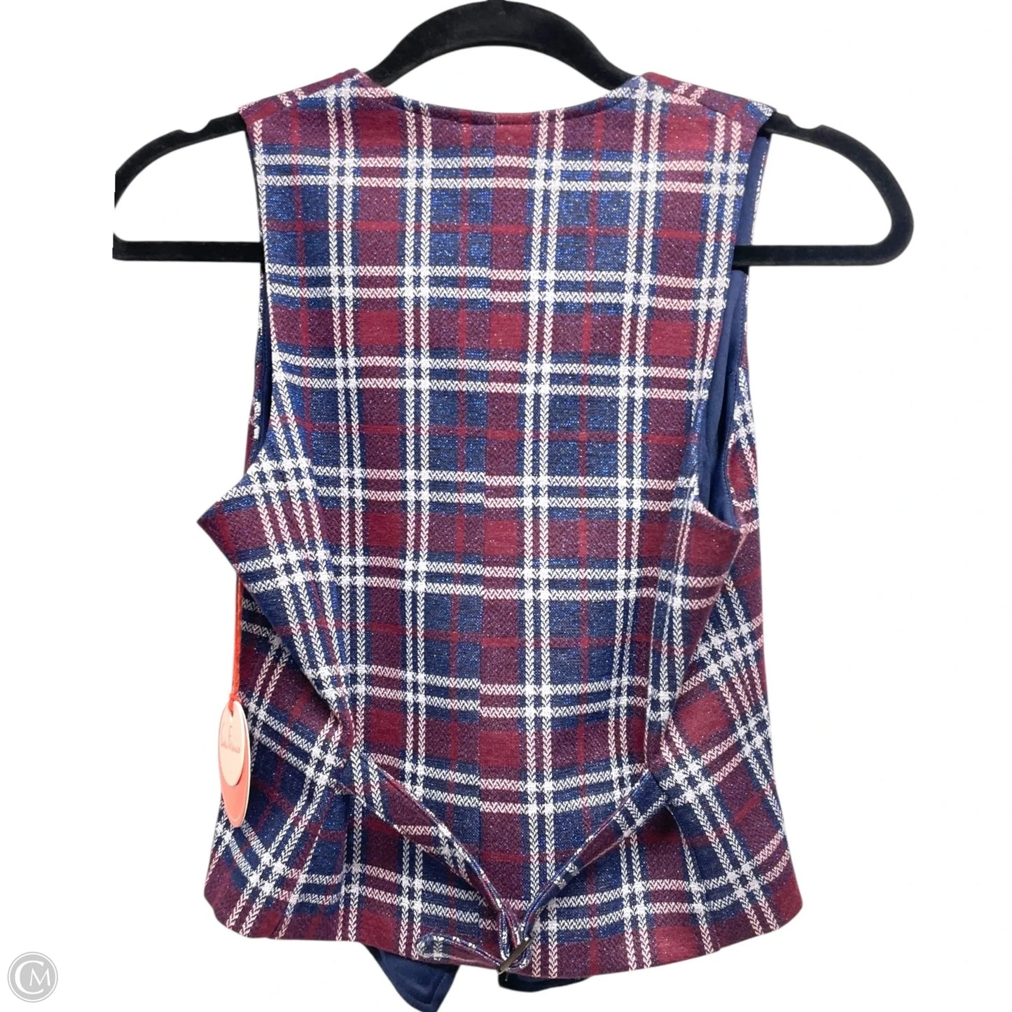 Vest Other By Eva Franco In Plaid Pattern, Size: S