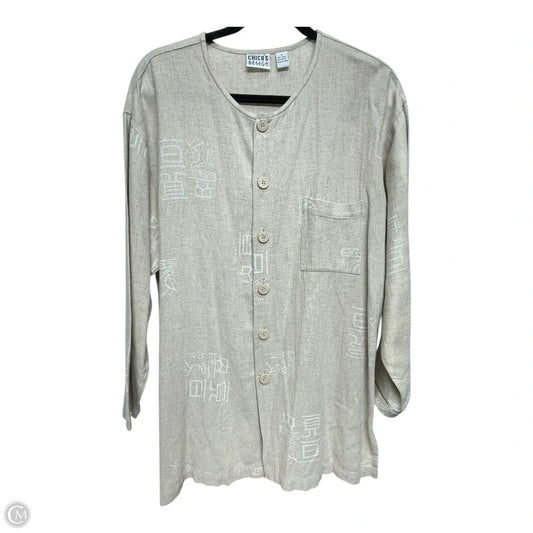 Top Long Sleeve By Chicos In Beige, Size: S