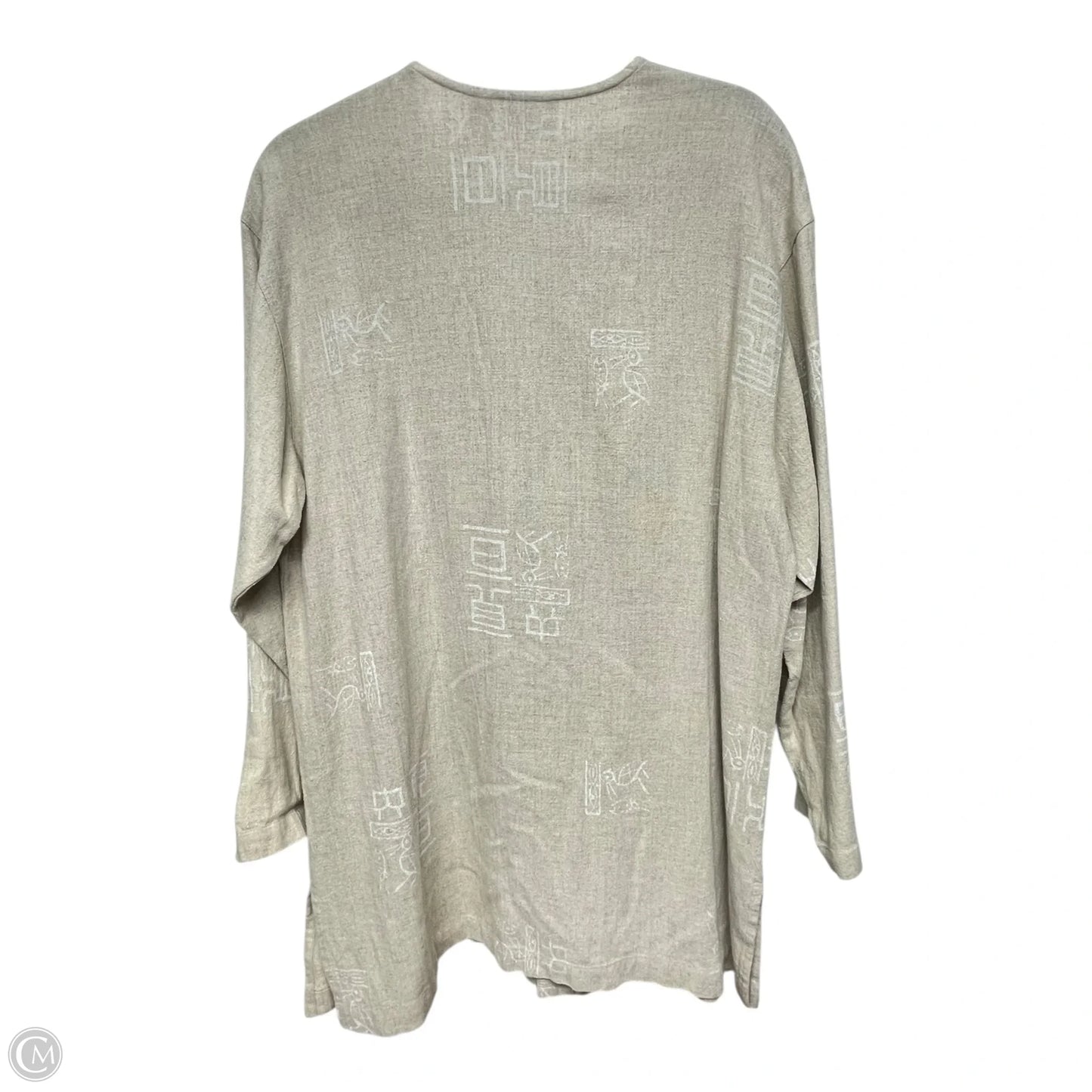 Top Long Sleeve By Chicos In Beige, Size: S