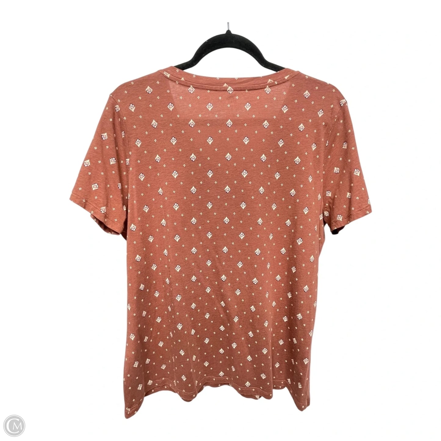 Top Short Sleeve By Dip In Brown, Size: L