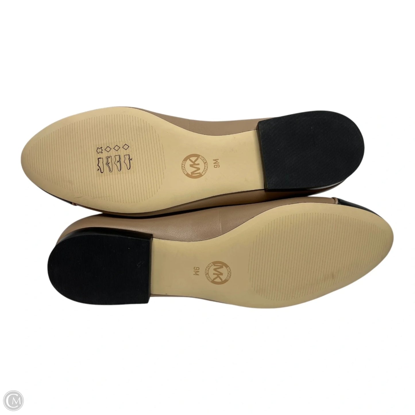 Shoes Flats By Michael By Michael Kors In Black & Tan, Size: 9