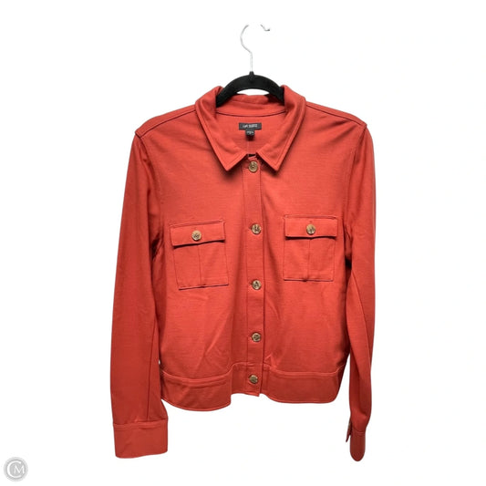 Jacket Shirt By J. Jill In Orange, Size: M