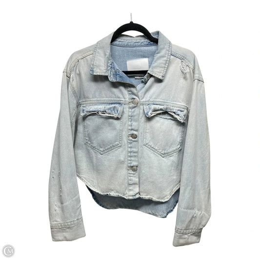 Jacket Denim By BBJ LOS ANGELES In Blue Denim, Size: L