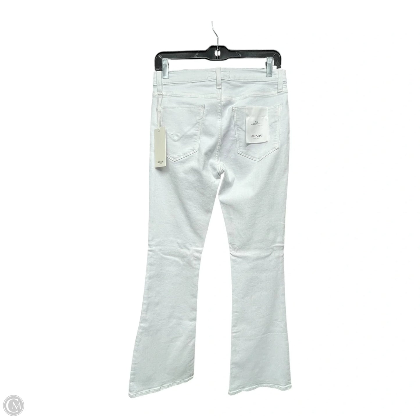 Jeans Boot Cut By Hudson In White Denim, Size: 4