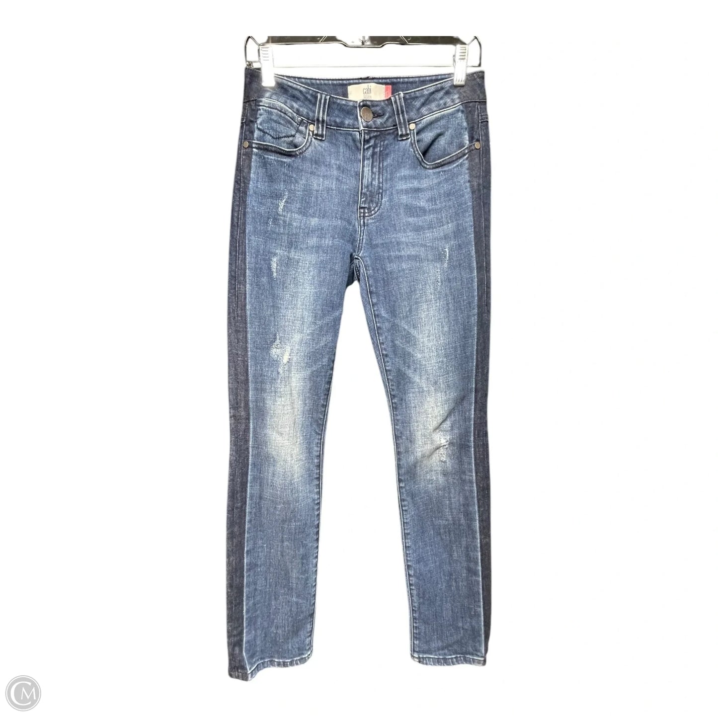 Jeans Straight By Cabi In Blue Denim, Size: 2