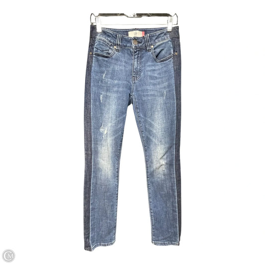 Jeans Straight By Cabi In Blue Denim, Size: 2